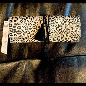 Chico's leopard print jewelry travel case. New with tags!
